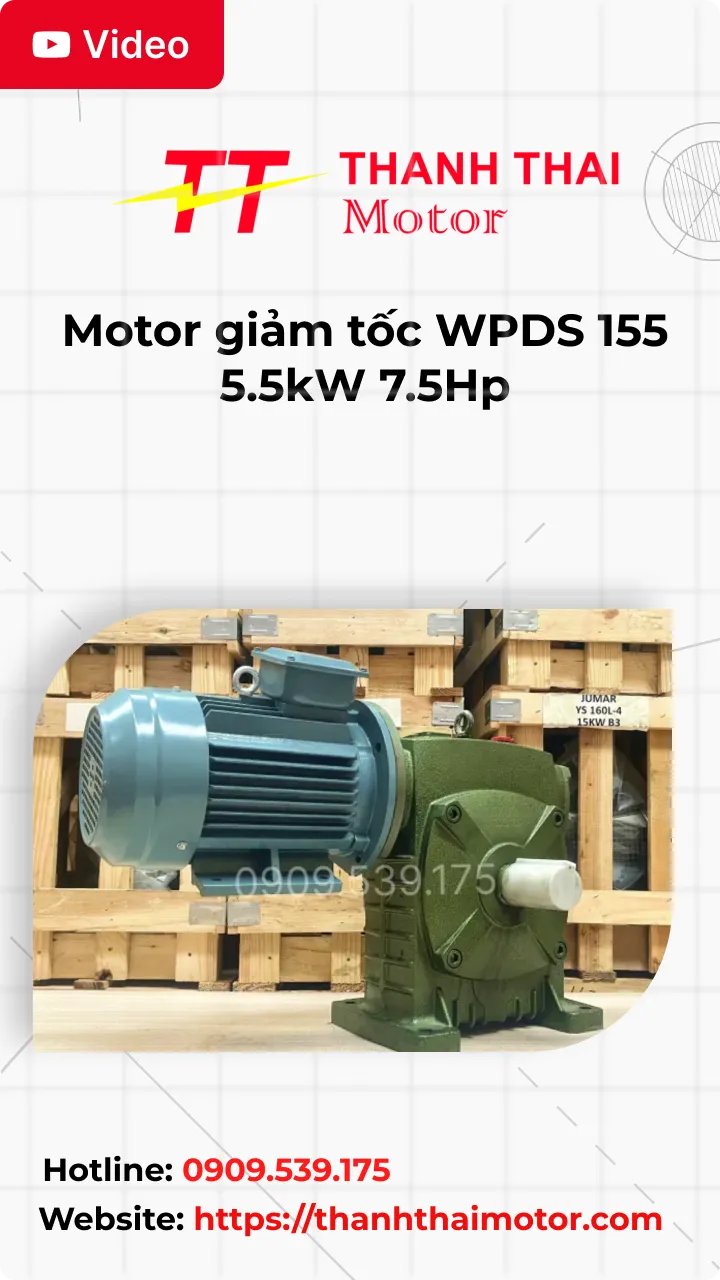 Thumb Video review motor giảm tốc WPDS 155 5.5kW 7.5Hp