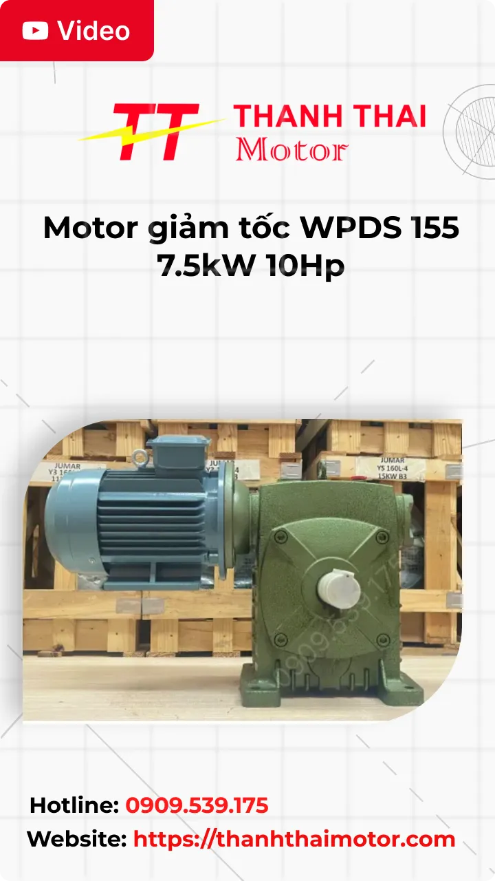 Thumb Video review motor giảm tốc WPDS 155 7.5kW 10Hp