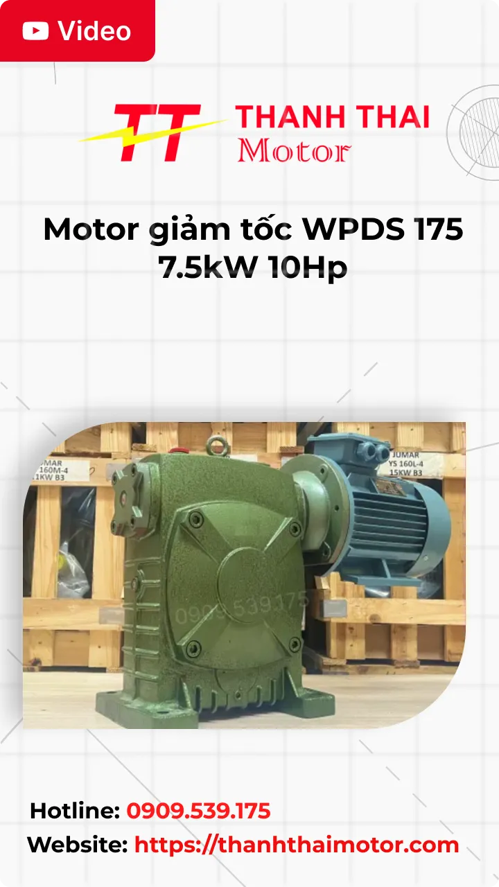 Thumb Video review motor giảm tốc WPDS 175 7.5kW 10Hp