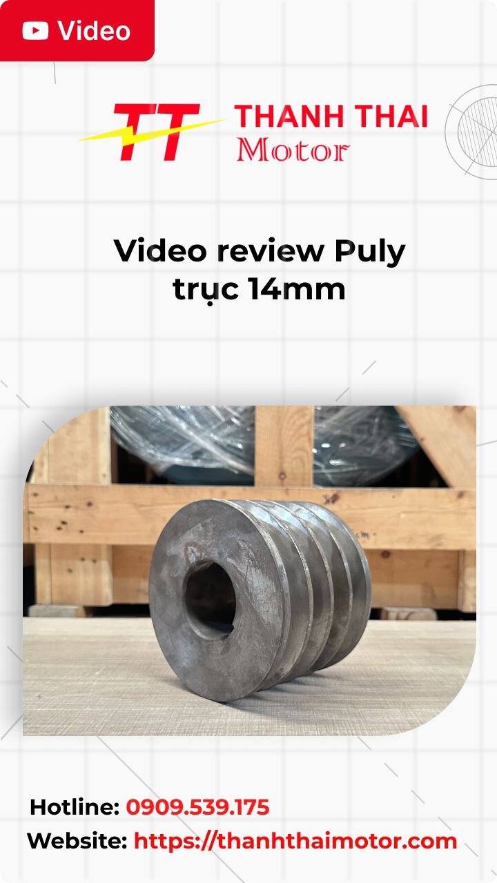 Video review Puly trục 14mm