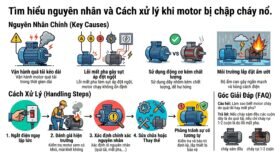 Tìm hiểu nguyên nhân và Cách xử lý khi motor bị chập cháy nổ.