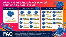Tối ưu chi phí sản xuất với bảng giá động cơ điện cạnh tranh.