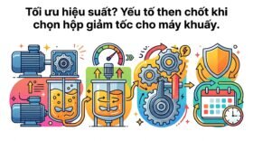 Tối ưu hiệu suất? Yếu tố then chốt khi chọn hộp giảm tốc cho máy khuấy.