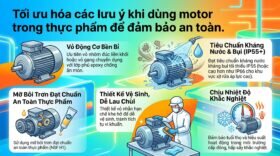 Tối ưu hóa các lưu ý khi dùng motor trong thực phẩm để đảm bảo an toàn.