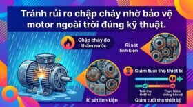 Tránh rủi ro chập cháy nhờ bảo vệ motor ngoài trời đúng kỹ thuật.