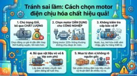 Tránh sai lầm: Cách chọn motor điện chịu hóa chất hiệu quả!