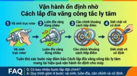 Vận hành ổn định nhờ Cách lắp đĩa văng công tắc ly tâm