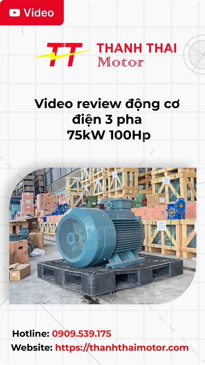 Thumb video review động cơ điện 3 pha 75kW 100Hp