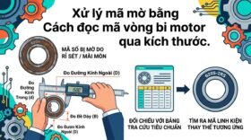 Xử lý mã mờ bằng Cách đọc mã vòng bi motor qua kích thước.