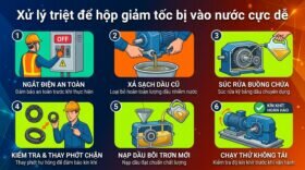 Xử lý triệt để hộp giảm tốc bị vào nước cực dễ