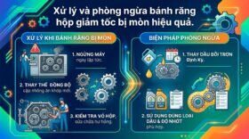 Xử lý và phòng ngừa bánh răng hộp giảm tốc bị mòn hiệu quả.