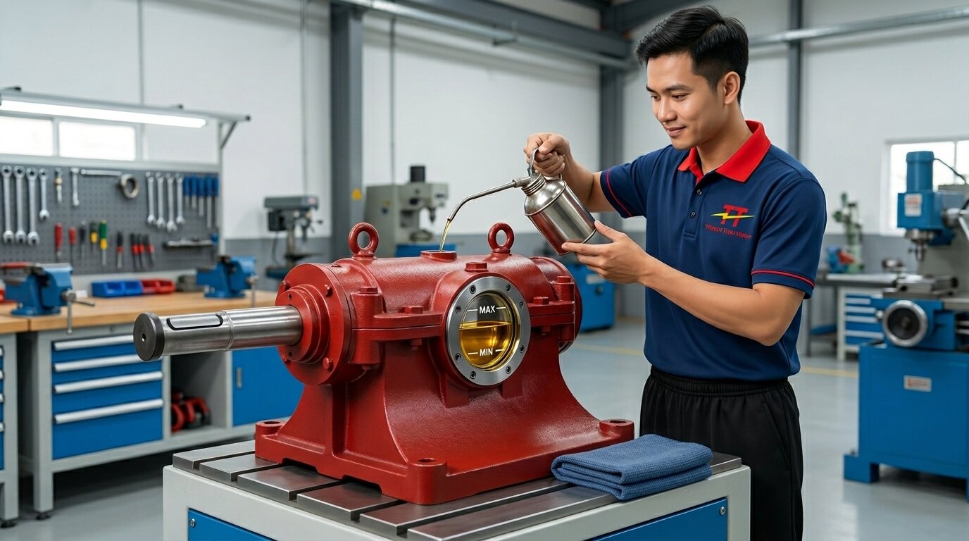 Bảo trì định kỳ gối đỡ ngâm dầu quạt ly tâm để đảm bảo lượng dầu bôi trơn đạt chuẩn