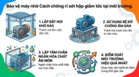 Bảo vệ máy nhờ Cách chống rỉ sét hộp giảm tốc tại môi trường.