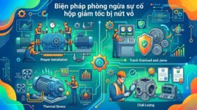 Biện pháp phòng ngừa sự cố hộp giảm tốc bị nứt vỏ