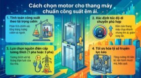 Cách chọn motor cho thang máy chuẩn công suất êm ái.