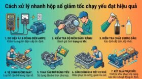 Cách xử lý nhanh hộp số giảm tốc chạy yếu đạt hiệu quả