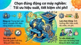 Chọn đúng động cơ máy nghiền: Tối ưu hiệu suất, tiết kiệm chi phí!