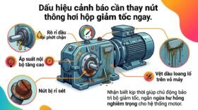 Dấu hiệu cảnh báo cần thay nút thông hơi hộp giảm tốc ngay.
