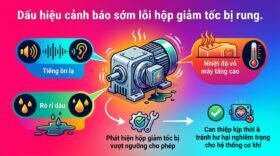 Dấu hiệu cảnh báo sớm lỗi hộp giảm tốc bị rung.