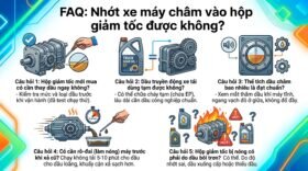 FAQ: Nhớt xe máy châm vào hộp giảm tốc được không?
