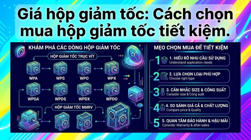Giá hộp giảm tốc: Cách chọn mua hộp giảm tốc tiết kiệm.