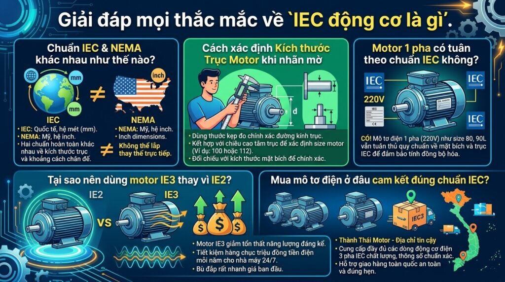 Giải đáp mọi thắc mắc về `IEC động cơ là gì`.