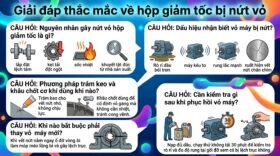 Giải đáp thắc mắc về hộp giảm tốc bị nứt vỏ