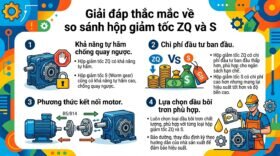 Giải đáp thắc mắc về so sánh hộp giảm tốc ZQ và S