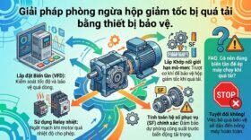 Giải pháp phòng ngừa hộp giảm tốc bị quá tải bằng thiết bị bảo vệ.