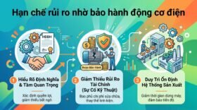 Hạn chế rủi ro nhờ bảo hành động cơ điện.