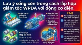Lưu ý sống còn trong cách lắp hộp giảm tốc WPDA với động cơ điện.