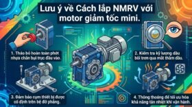 Lưu ý về Cách lắp NMRV với motor giảm tốc mini.