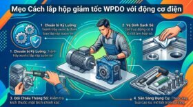 Mẹo Cách lắp hộp giảm tốc WPDO với động cơ điện