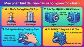 Mẹo phân biệt đầu vào đầu ra hộp giảm tốc chuẩn