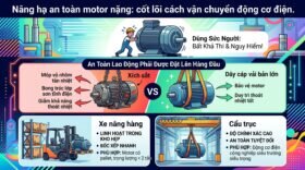 Nâng hạ an toàn motor nặng: cốt lõi cách vận chuyển động cơ điện.