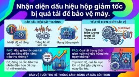 Nhận diện dấu hiệu hộp giảm tốc bị quá tải để bảo vệ máy.