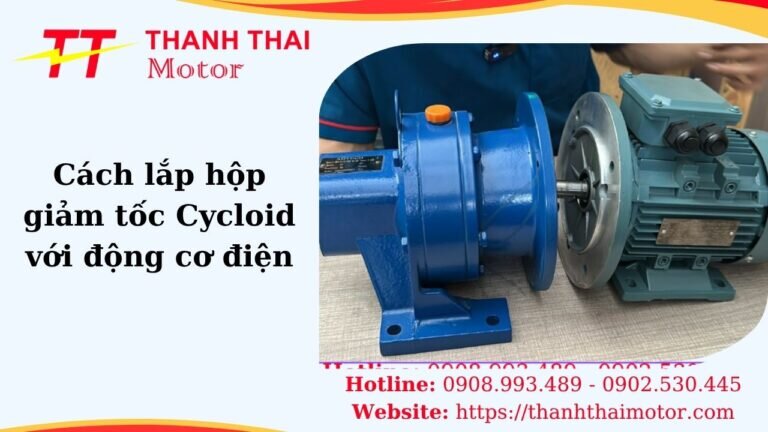 Hình thumb cách lắp hộp giảm tốc Cycloid với động cơ điện