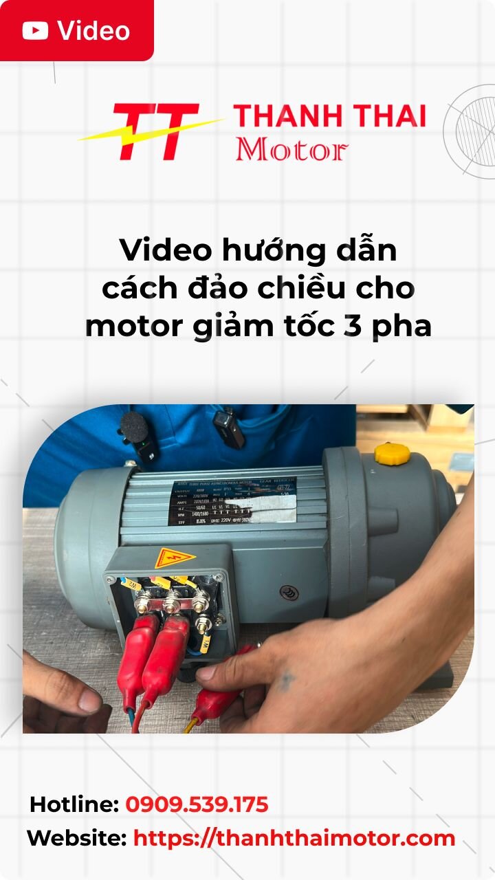 Thumb video hướng dẫn cách đảo chiều cho motor giảm tốc 3 pha