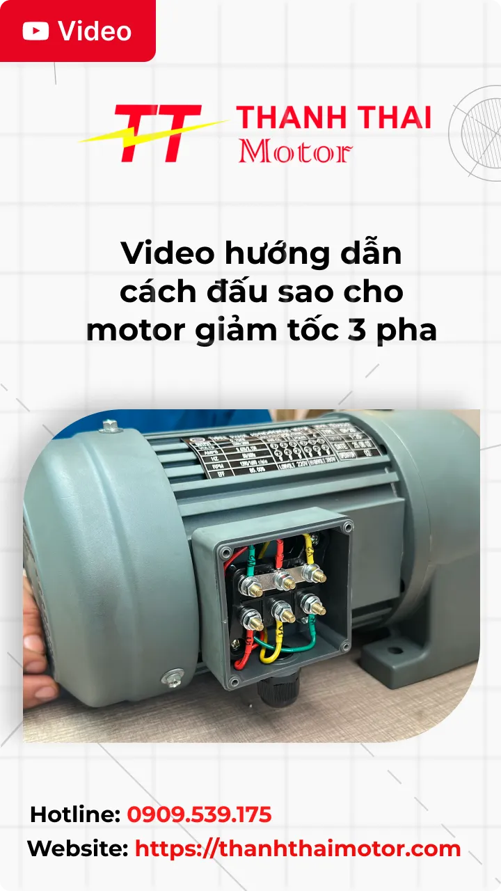 Thumb video hướng dẫn cách đấu sao cho motor giảm tốc 3 pha