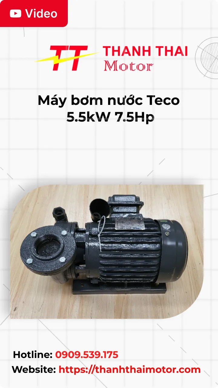 Thumb Video review máy bơm nước Teco 5.5kW 7.5Hp