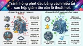 Tránh hỏng phớt dầu bằng cách hiểu tại sao hộp giảm tốc cần lỗ thoát hơi.