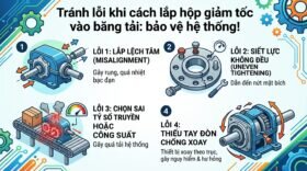 Tránh lỗi khi cách lắp hộp giảm tốc vào băng tải: bảo vệ hệ thống!