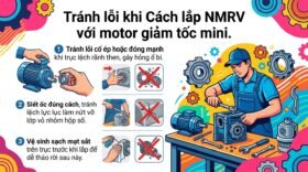 Tránh lỗi khi Cách lắp NMRV với motor giảm tốc mini.