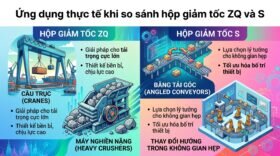 Ứng dụng thực tế khi so sánh hộp giảm tốc ZQ và S
