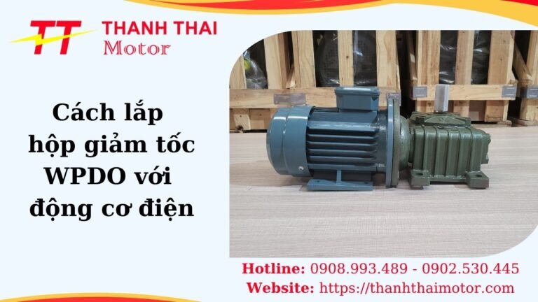 Cách lắp hộp giảm tốc WPDO với động cơ điện