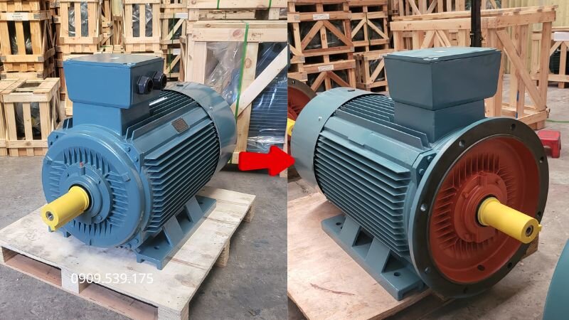 Giải đáp khả năng chuyển đổi từ motor chân đế sang motor mặt bích