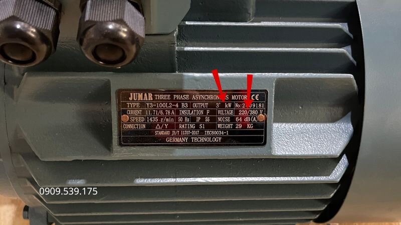 Kiểm tra thông số điện áp, công suất để xác định điều kiện làm việc của motor