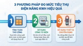 3 phương pháp đo mức tiêu thụ điện năng kwh hiệu quả.
