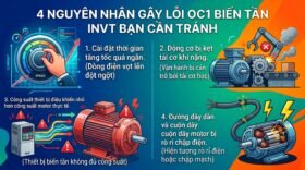4 nguyên nhân gây lỗi oc1 biến tần invt bạn cần tránh