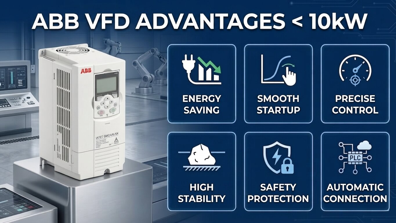 Advantages of ABB Variable Frequency Drives under 10kW.